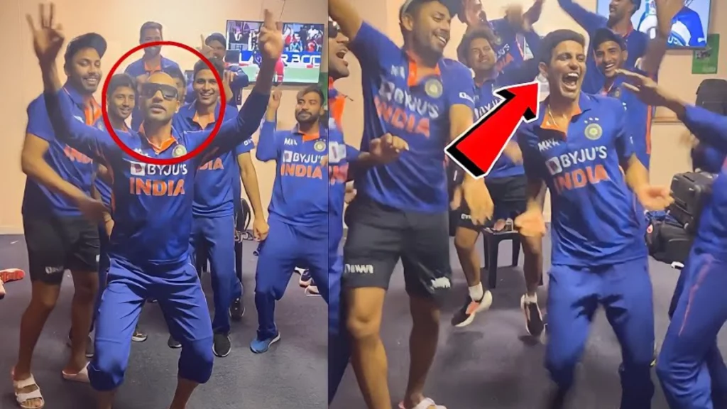 Shubman Gill dancing