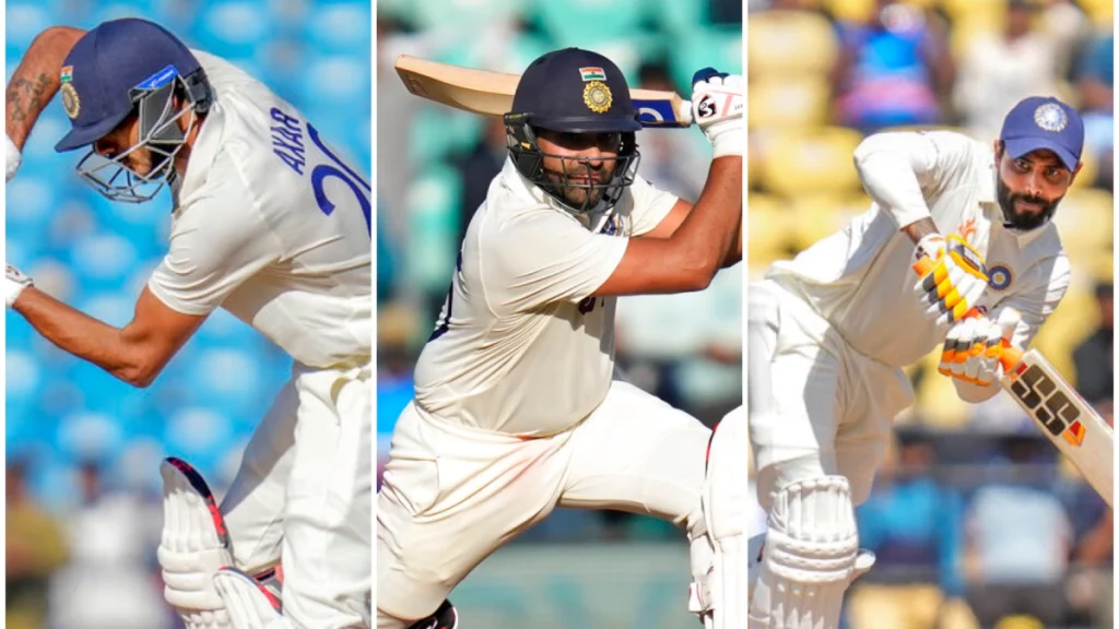 Axar, Rohit, Jadeja