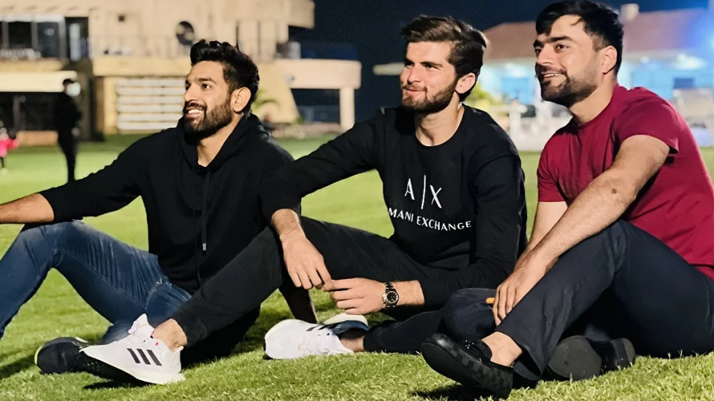 Shaheen Shah Afridi, Haris Rauf, and Rashid Khan Cricket