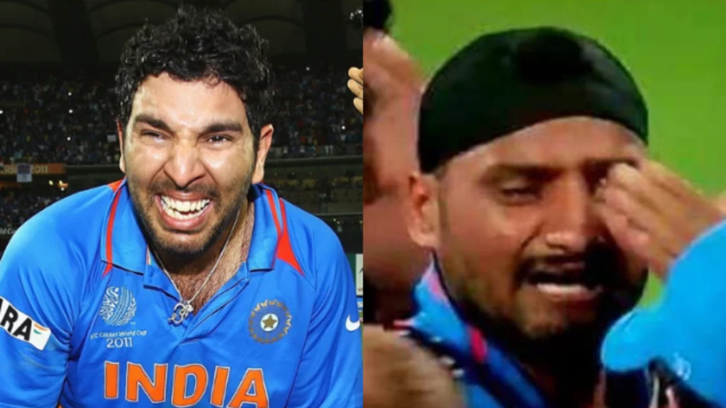 Yuvraj and Harbhajan After Winning the 2011 World Cup, Cricket