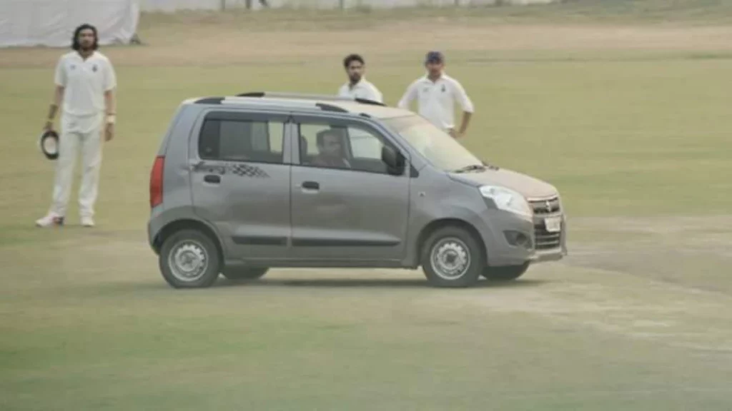 car enters ground during ranji trophy