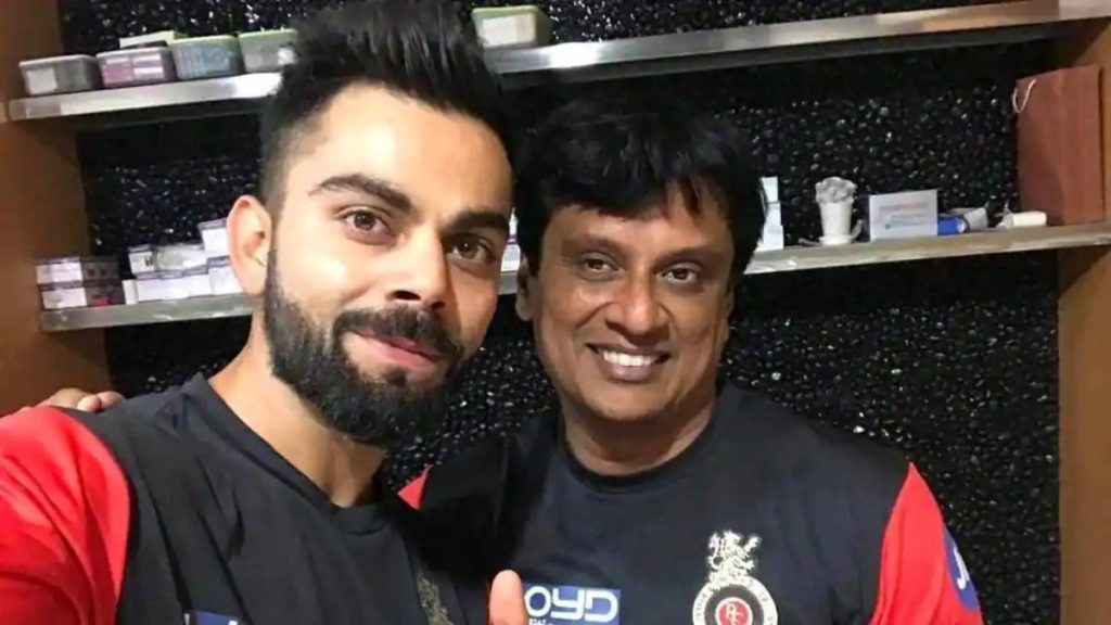 Virat Kohli and Basu Shanker