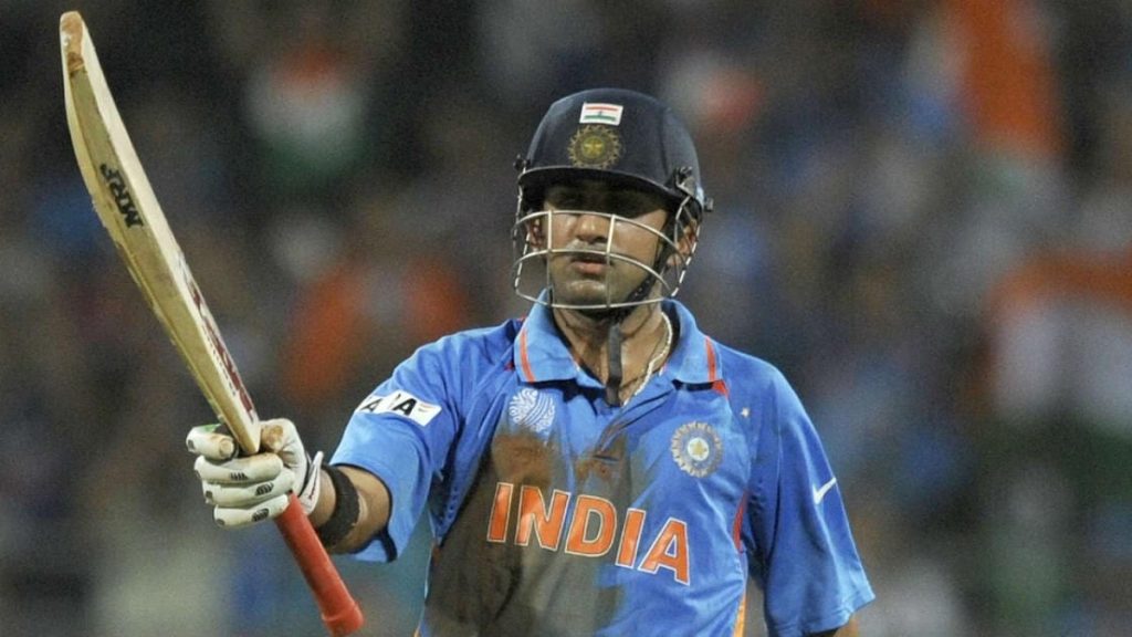 Gambhir 2011 wc knock