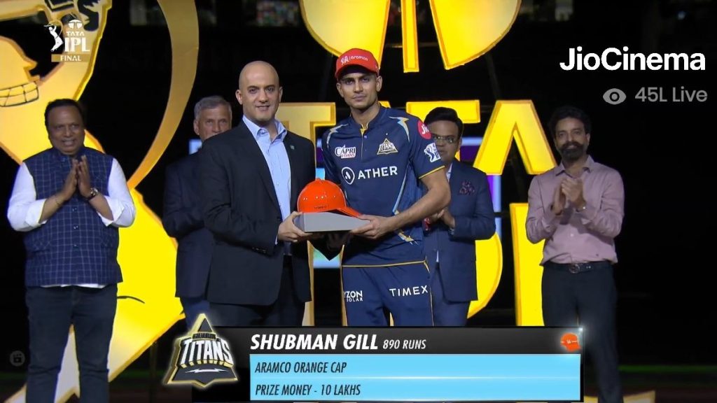 Shubman Gill orange cap