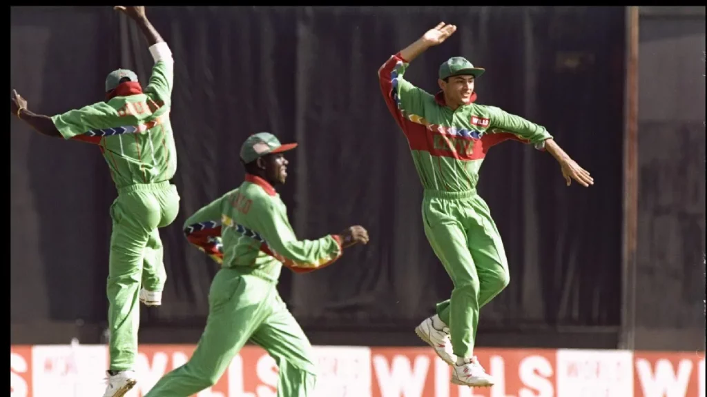 Kenya beating West Indies in ODI world cup