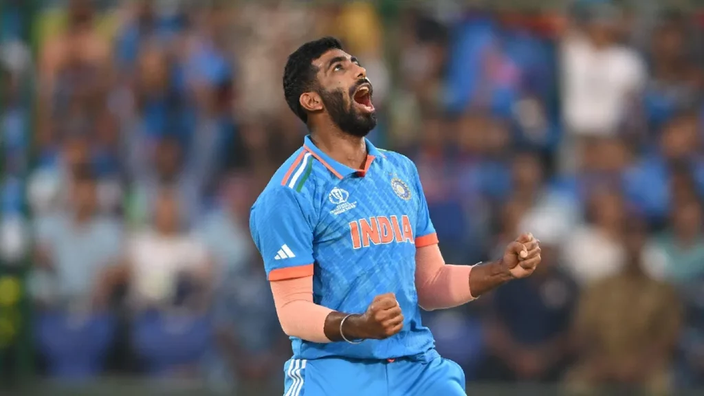 Jasprit Bumrah in world cup match