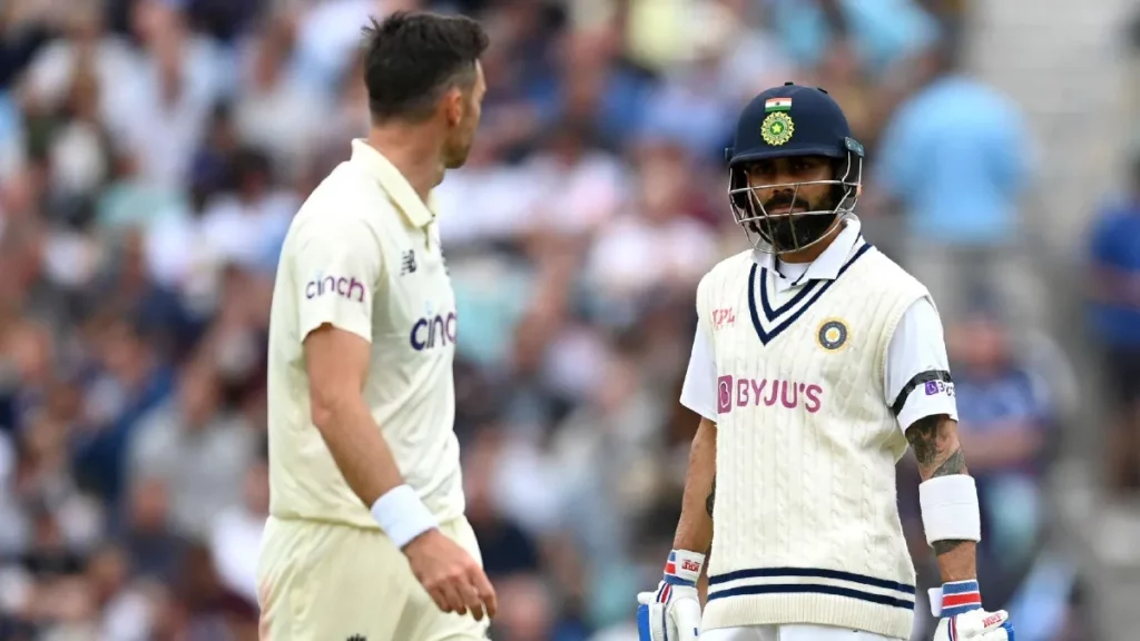 Virat Kohli and James Anderson