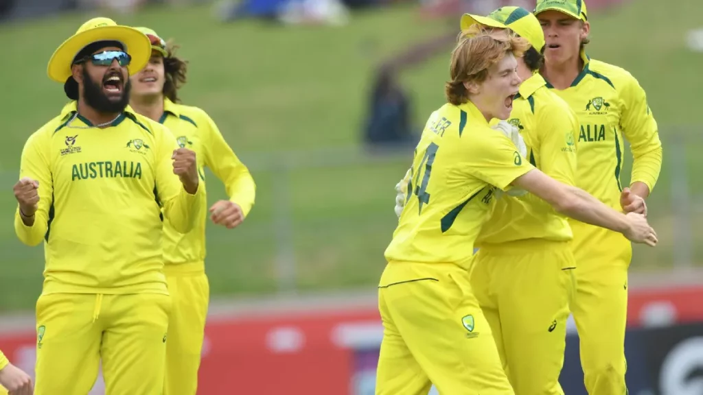 Australia celebrate after win Under 19 World Cup