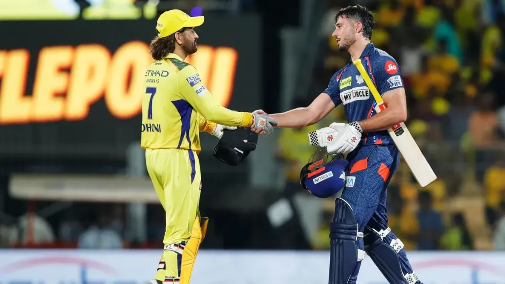 Marcus Stoinis and MS Dhoni