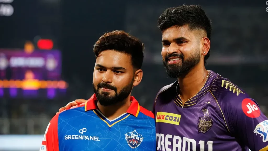 DC Skipper Rishabh Pant and kkr skipper Shreyas Iyer