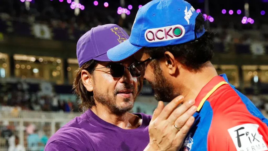 Sourav Ganguly and Shah Rukh Khan