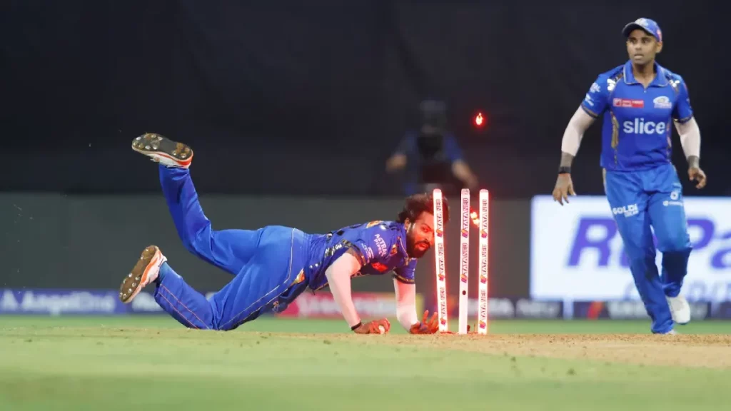 Hardik Pandya runout Andre Russell