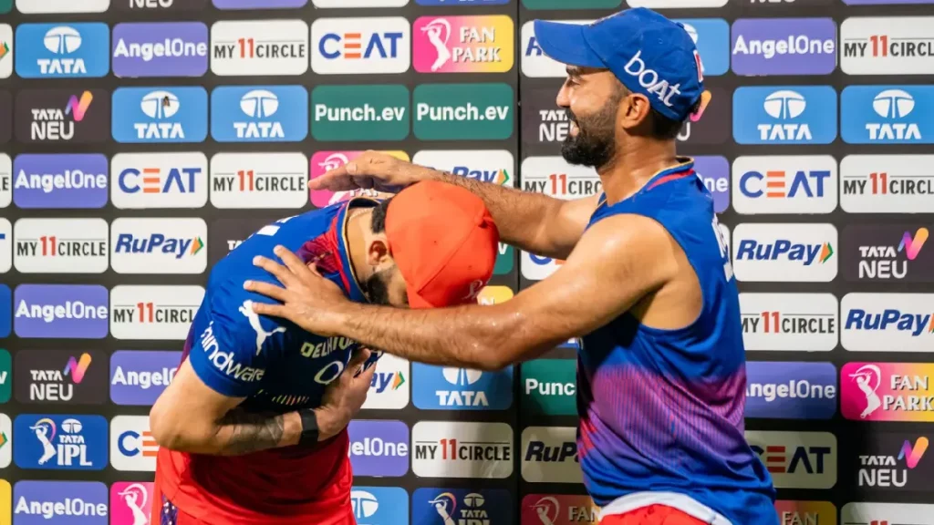 Dinesh Karthik and Virat Kohli