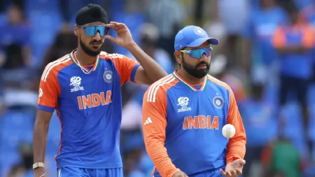 Arshdeep Singh and Rohit Sharma