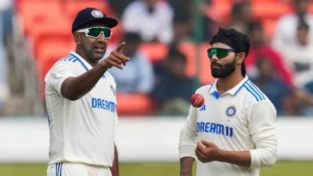 Ashwin and Jadeja in the 2nd BGT Test